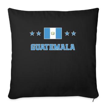 Guatemala - Sofa pillowcase 17,3'' x 17,3'' (45 x 45 cm) - black - Front
