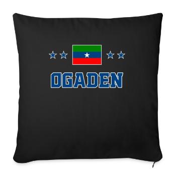 Ogaden - Housse de coussin décorative 45 x 45 cm - noir - Devant
