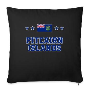 Pitcairn (Îles) - Housse de coussin décorative 45 x 45 cm - noir - Devant