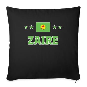 Zaïre - Housse de coussin décorative 45 x 45 cm - noir - Devant