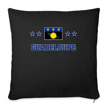 Guadeloupe - Housse de coussin décorative 45 x 45 cm - noir - Devant
