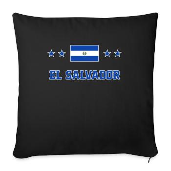 El Salvador - Sofakissenbezug 45 x 45 cm - Schwarz - Vorne