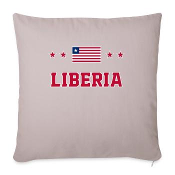 Libéria - Housse de coussin décorative 45 x 45 cm - taupe clair - Devant