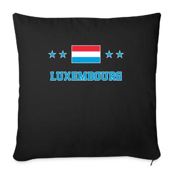 Luxembourg - Sofa pillowcase 17,3'' x 17,3'' (45 x 45 cm) - black - Front