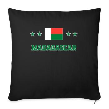 Macédoine - Housse de coussin décorative 45 x 45 cm - noir - Devant