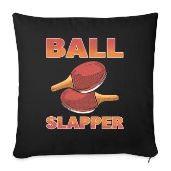 Ping Pong Slapper Table Tennis - Sofa pillowcase 17,3'' x 17,3'' (45 x 45 cm) - black - Front
