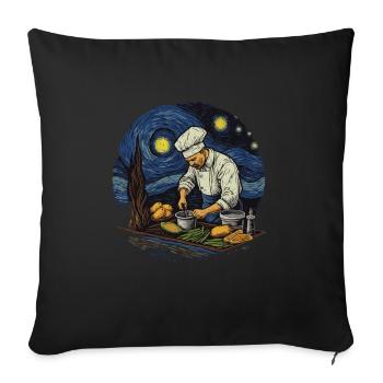 Masterpiece Cuisine The -starred cuisine of the - Sofa pillowcase 17,3'' x 17,3'' (45 x 45 cm) - black - Front