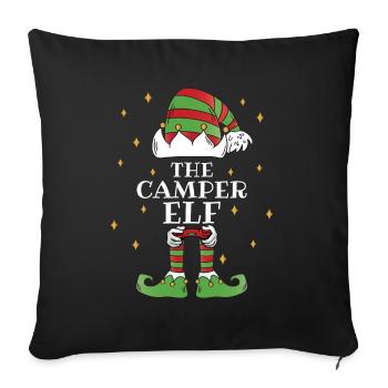 The Camper Elf Video Gaming - Sofakissenbezug 45 x 45 cm - Schwarz - Vorne