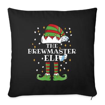 The Brewmaster Elf Coffee - Sofakissenbezug 45 x 45 cm - Schwarz - Vorne