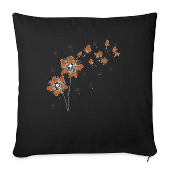 Pet Dogs Cadeau Pissenlit Cocker Spaniel - Housse de coussin décorative 45 x 45 cm - noir - Devant