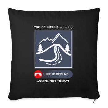 Mountain Leisure Graphics - Sofa pillowcase 17,3'' x 17,3'' (45 x 45 cm) - black - Front