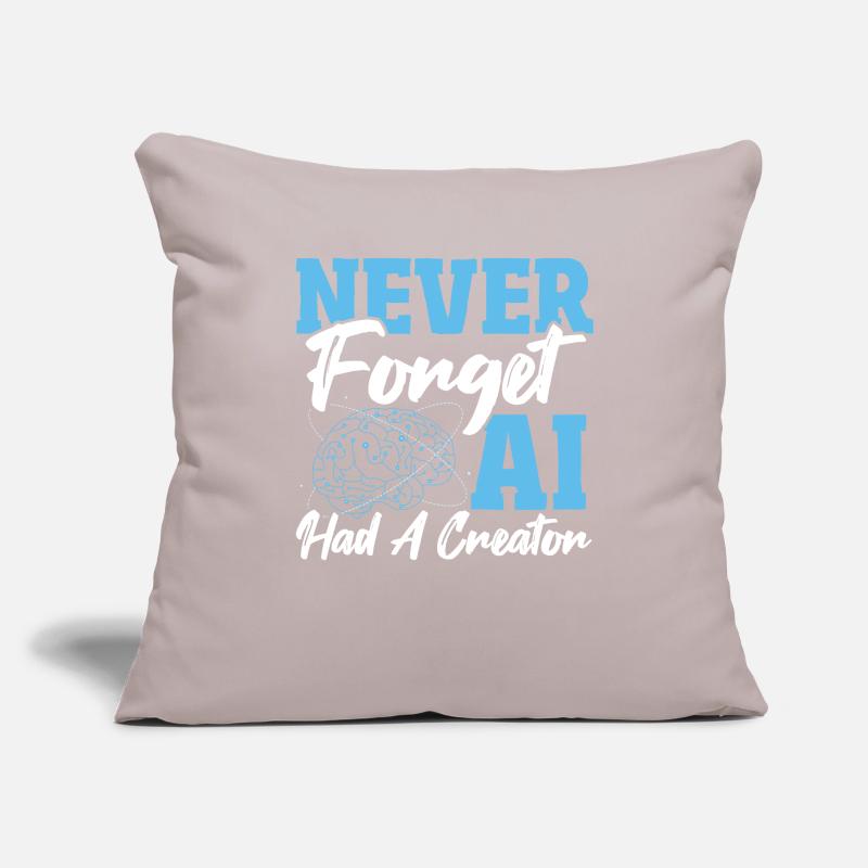 Robot AI Computer Scientist AI Machine Learning Sofa pillowcase 17,3'' x 17,3'' (45 x 45 cm)