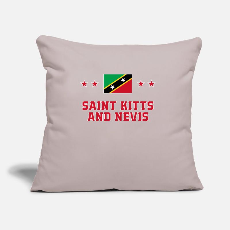 Saint Kitts et Nevis Housse de coussin décorative 45 x 45 cm