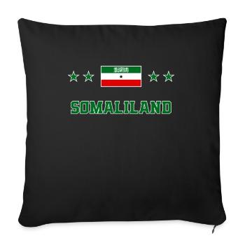 Somaliland - Housse de coussin décorative 45 x 45 cm - noir - Devant