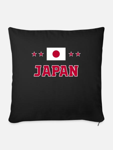 Japan - Sofakissenbezug 45 x 45 cm - Schwarz