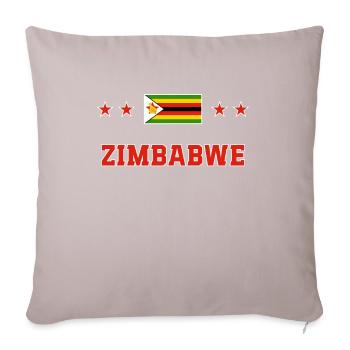 Zimbabwe - Housse de coussin décorative 45 x 45 cm - taupe clair - Devant