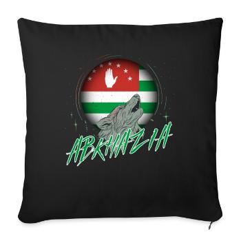 Abkhazie - Housse de coussin décorative 45 x 45 cm - noir - Devant