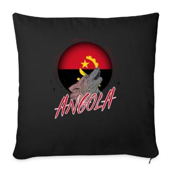 Angola - Sofa pillowcase 17,3'' x 17,3'' (45 x 45 cm) - black - Front