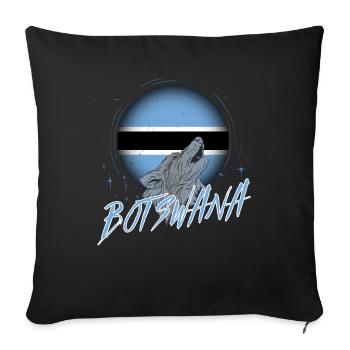 Botswana - Housse de coussin décorative 45 x 45 cm - noir - Devant