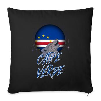 Cape Verde - Sofa pillowcase 17,3'' x 17,3'' (45 x 45 cm) - black - Front