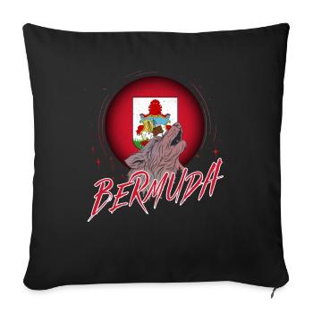 Bermuda - Sofa pillowcase 17,3'' x 17,3'' (45 x 45 cm) - black - Front