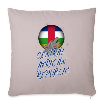 Central African Republic - Sofa pillowcase 17,3'' x 17,3'' (45 x 45 cm) - light taupe - Front