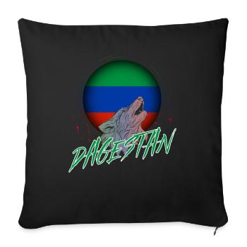 Dagestan - Sofa pillowcase 17,3'' x 17,3'' (45 x 45 cm) - black - Front