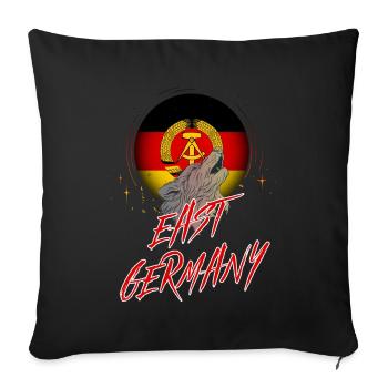 Allemagne de l'Est - Housse de coussin décorative 45 x 45 cm - noir - Devant