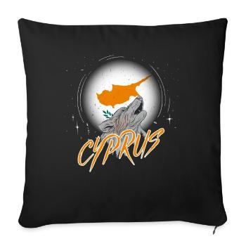 Chypre - Housse de coussin décorative 45 x 45 cm - noir - Devant