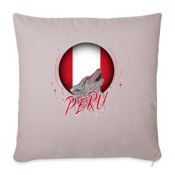 Peru - Sofa pillowcase 17,3'' x 17,3'' (45 x 45 cm) - light taupe - Front
