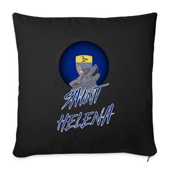 Sainte-Hélène - Housse de coussin décorative 45 x 45 cm - noir - Devant