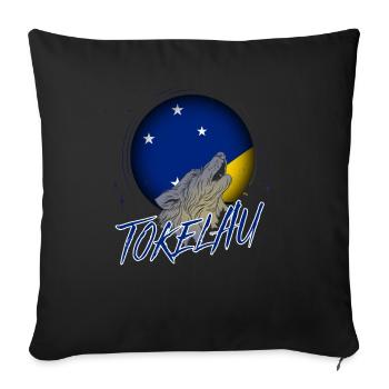 Tokelau - Sofa pillowcase 17,3'' x 17,3'' (45 x 45 cm) - black - Front