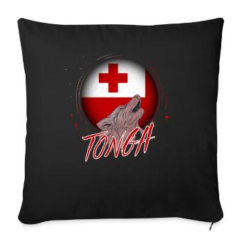 Tonga - Housse de coussin décorative 45 x 45 cm - noir - Devant
