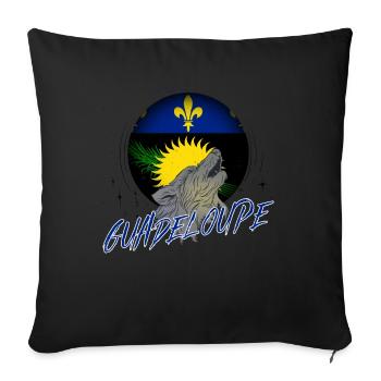 Guadeloupe - Housse de coussin décorative 45 x 45 cm - noir - Devant