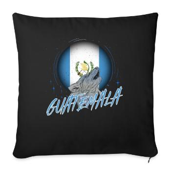 Guatemala - Sofa pillowcase 17,3'' x 17,3'' (45 x 45 cm) - black - Front