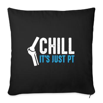 Relax, It's Pt Time – Casual - Sofa pillowcase 17,3'' x 17,3'' (45 x 45 cm) - black - Front