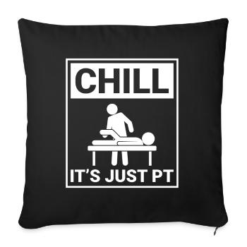 Just Pt, ne vous inquiétez pas - Therapy Fun - Housse de coussin décorative 45 x 45 cm - noir - Devant