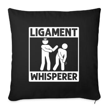 Ligament Care Guru – Mastery of the - Sofa pillowcase 17,3'' x 17,3'' (45 x 45 cm) - black - Front