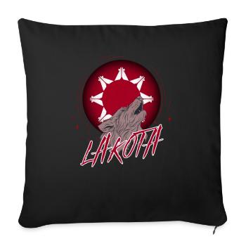 Lakota - Sofa pillowcase 17,3'' x 17,3'' (45 x 45 cm) - black - Front
