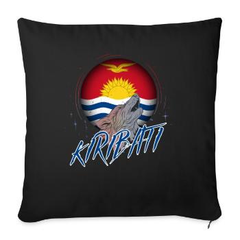 Kiribati - Sofa pillowcase 17,3'' x 17,3'' (45 x 45 cm) - black - Front