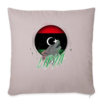 Libyen - Sofakissenbezug 45 x 45 cm - helles Taupe - Vorne