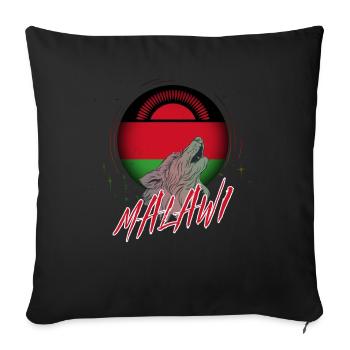 Malawi - Housse de coussin décorative 45 x 45 cm - noir - Devant