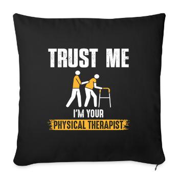 Rely on me – the promise of the - Sofa pillowcase 17,3'' x 17,3'' (45 x 45 cm) - black - Front