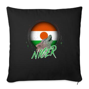 Nouvelle-Zélande - Housse de coussin décorative 45 x 45 cm - noir - Devant
