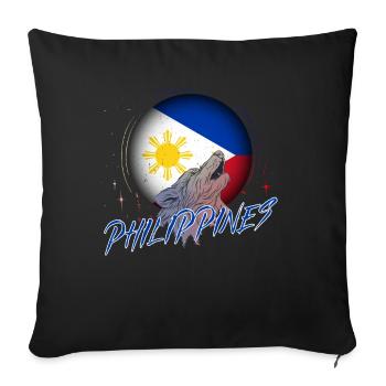 Philippines - Housse de coussin décorative 45 x 45 cm - noir - Devant