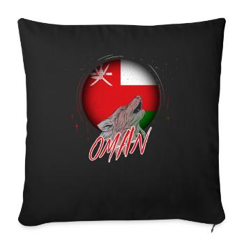 Oman - Housse de coussin décorative 45 x 45 cm - noir - Devant
