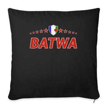 Batwa - Housse de coussin décorative 45 x 45 cm - noir - Devant