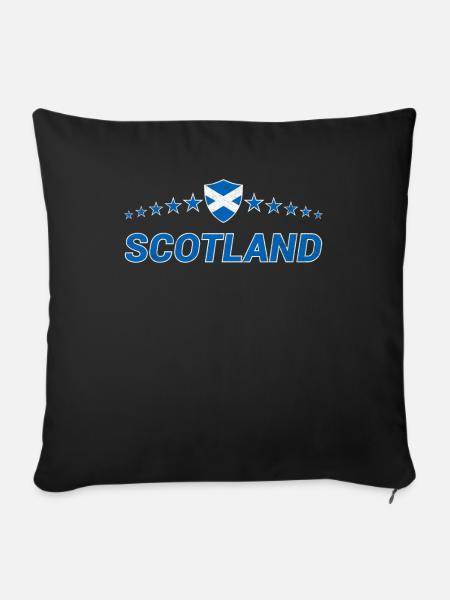Schottland - Sofakissenbezug 45 x 45 cm - Schwarz
