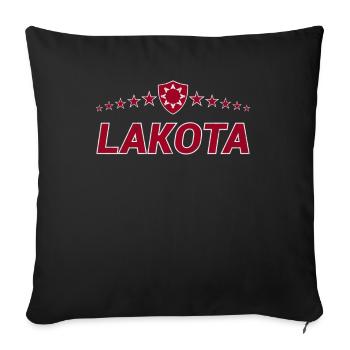Lakota - Sofa pillowcase 17,3'' x 17,3'' (45 x 45 cm) - black - Front