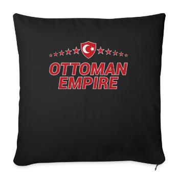 Empire ottoman - Housse de coussin décorative 45 x 45 cm - noir - Devant